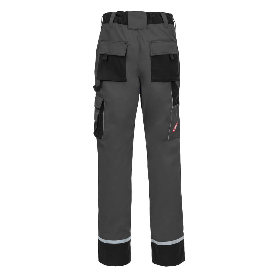 NITRAS MOTION TEX PLUS, Arbeitshose, lang, grau / schwarz, OEKO-TEX NITRAS