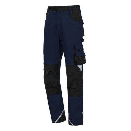 NITRAS MOTION TEX PLUS, Arbeitshose, lang, marineblau / schwarz, OEKO-TEX NITRAS