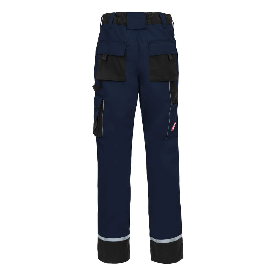 NITRAS MOTION TEX PLUS, Arbeitshose, lang, marineblau / schwarz, OEKO-TEX NITRAS