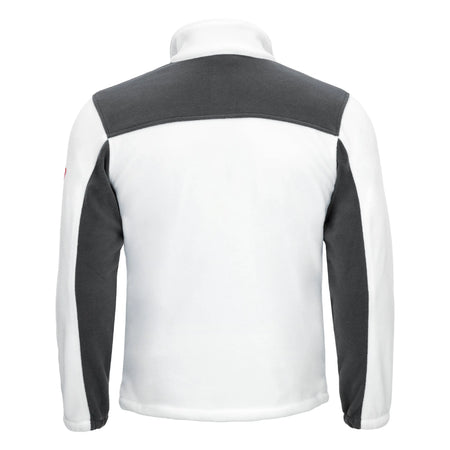 NITRAS MOTION TEX PLUS, Fleece-Jacke, weiß / grau NITRAS