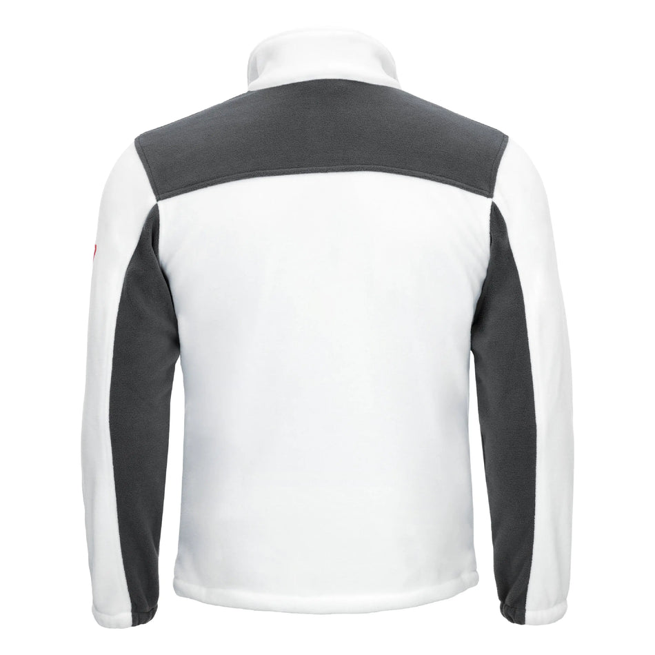 NITRAS MOTION TEX PLUS, Fleece-Jacke, weiß / grau NITRAS