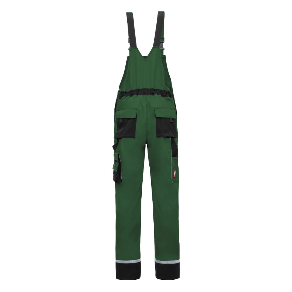 NITRAS MOTION TEX PLUS, Latzhose, grün / schwarz, OEKO-TEX NITRAS