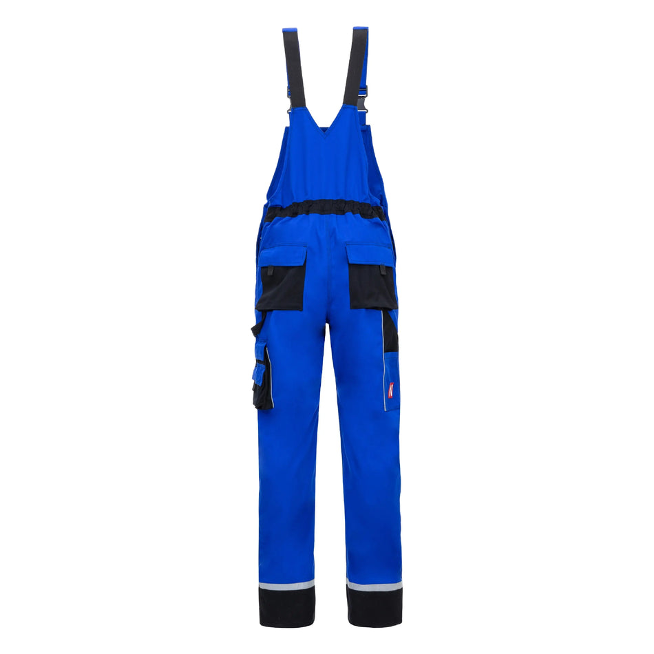 NITRAS MOTION TEX PLUS, Latzhose, königsblau / schwarz, OEKO-TEX NITRAS
