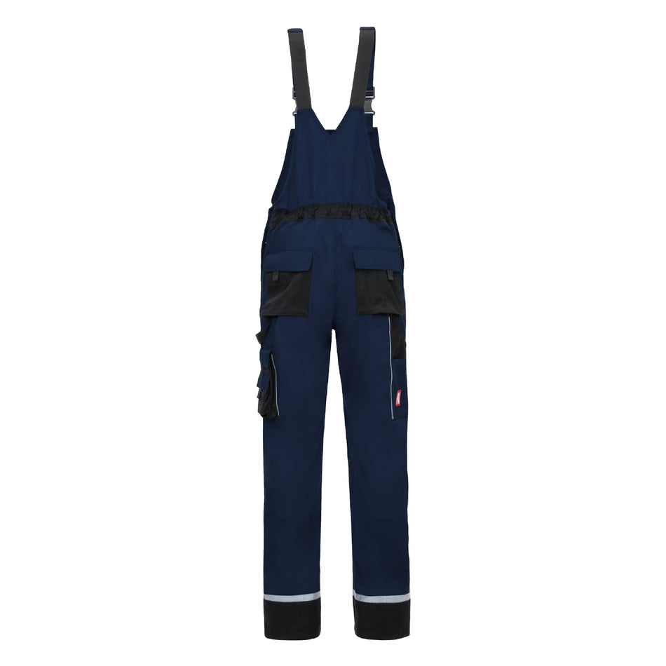 NITRAS MOTION TEX PLUS, Latzhose, marineblau / schwarz, OEKO-TEX NITRAS