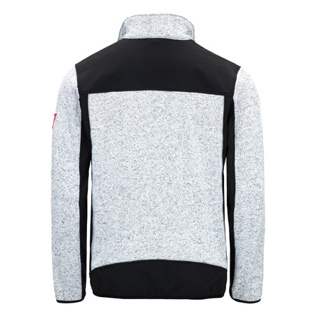 NITRAS MOTION TEX PLUS, Strick-Softshelljacke, hellgrau / schwarz NITRAS