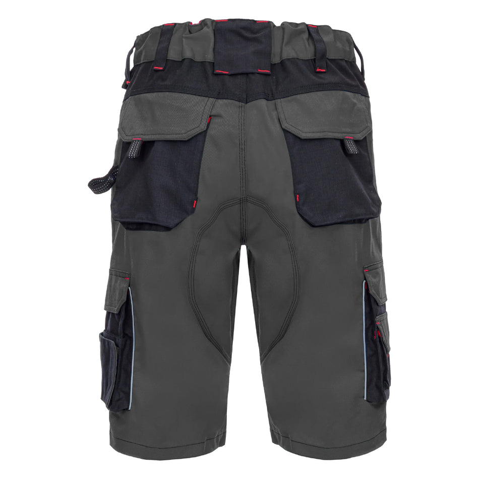 NITRAS MOTION TEX PRO FX, Arbeitshose, kurz, grau / schwarz, OEKO-TEX NITRAS