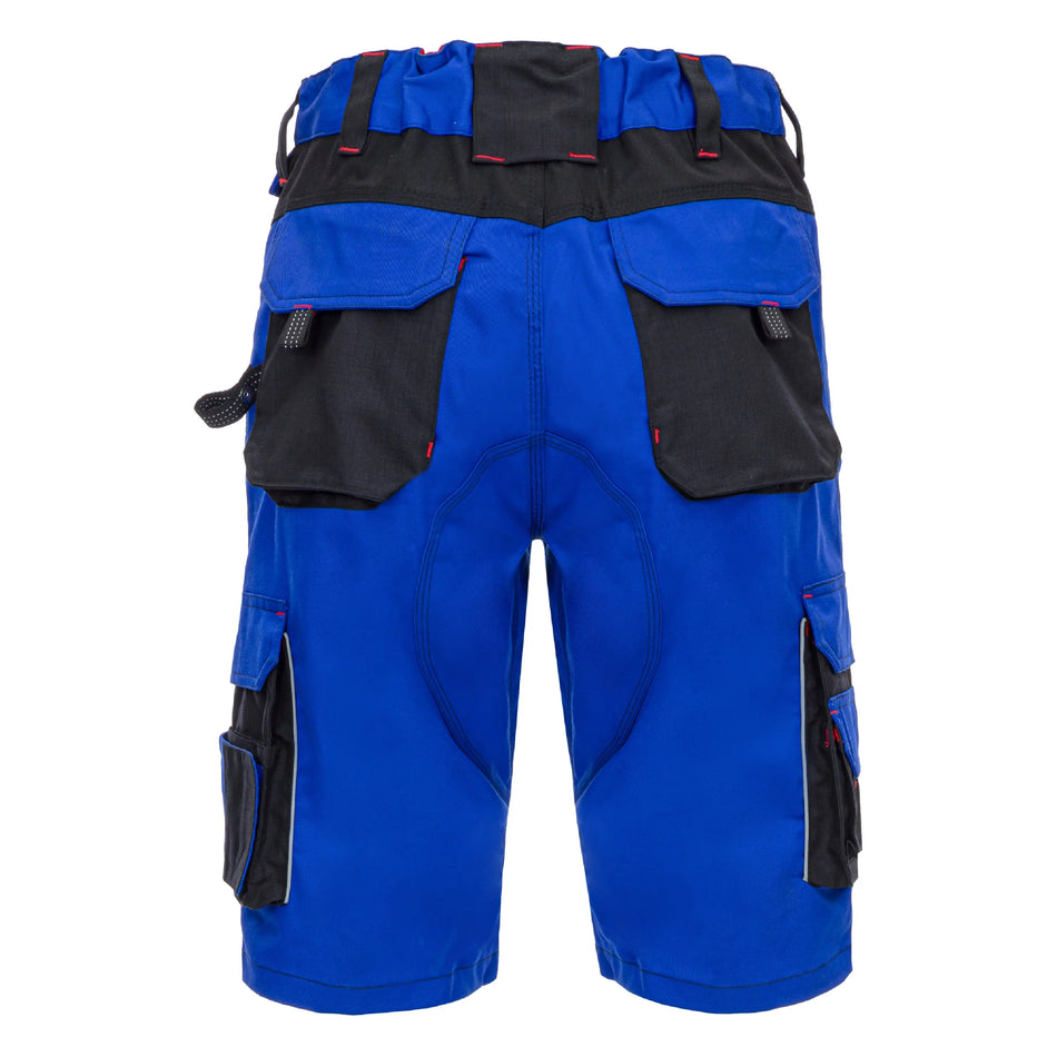 NITRAS MOTION TEX PRO FX, Arbeitshose, kurz, königsblau / schwarz, OEKO-TEX NITRAS