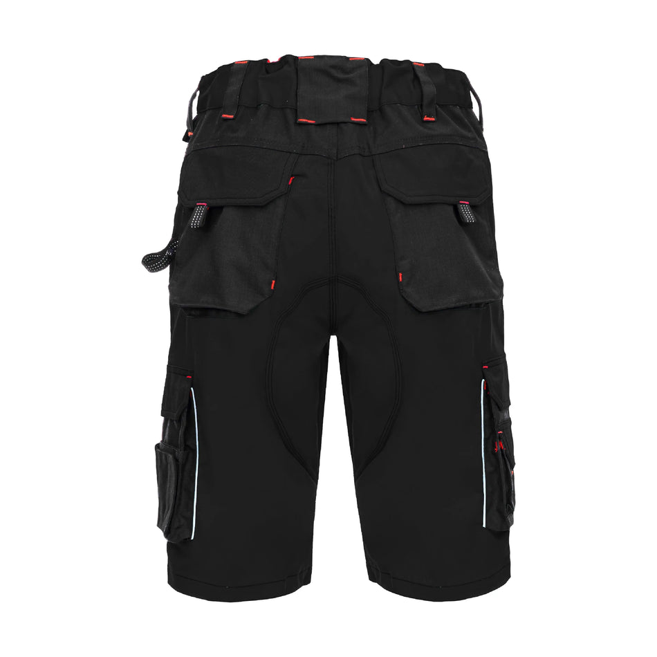 NITRAS MOTION TEX PRO FX, Arbeitshose, kurz, schwarz, OEKO-TEX NITRAS