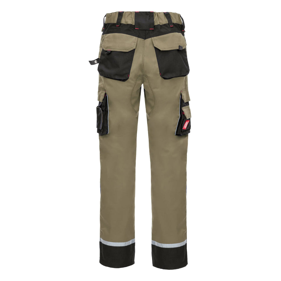 NITRAS MOTION TEX PRO FX, Arbeitshose, lang, khaki / schwarz, OEKO-TEX NITRAS