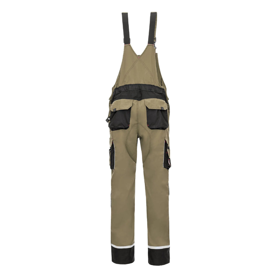 NITRAS MOTION TEX PRO FX, Latzhose, khaki / schwarz, OEKO-TEX NITRAS