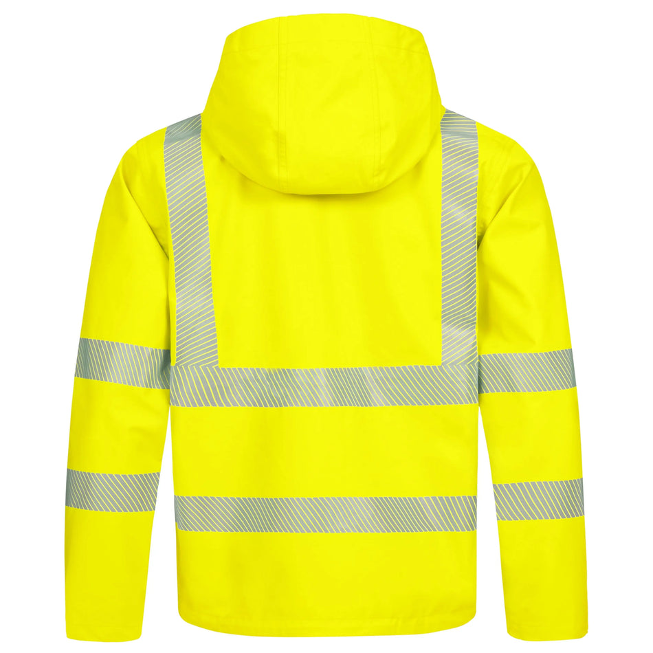 NITRAS MOTION TEX VIZ PLUS, Warnschutz-Regenjacke, neongelb (Farbcode: 4000), EN ISO 20471, EN 343 NITRAS