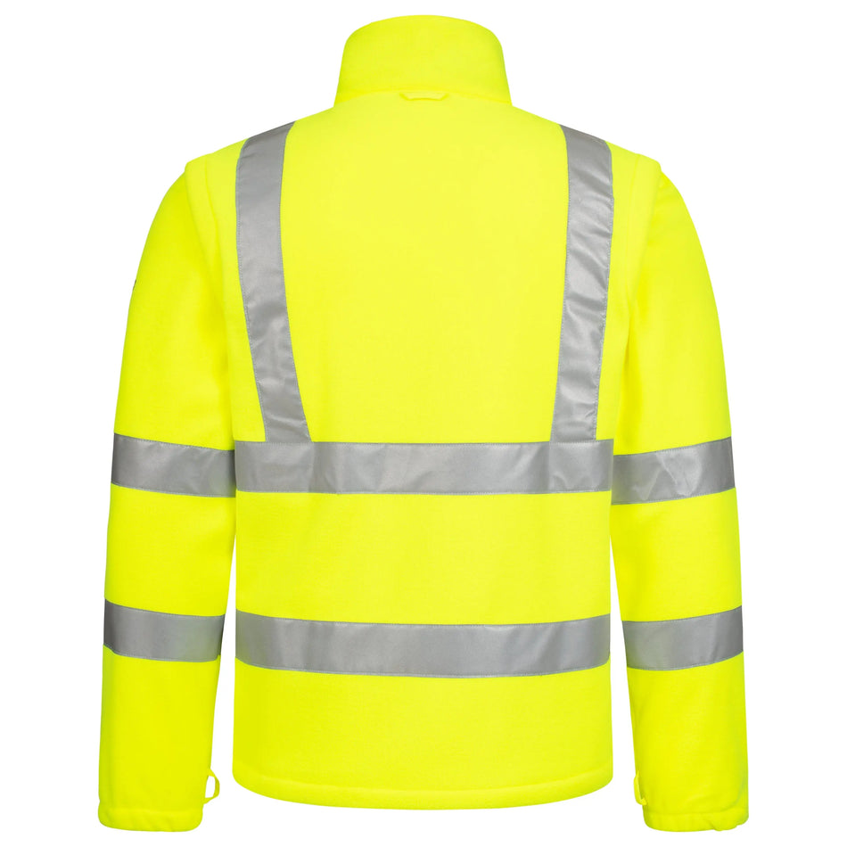 NITRAS MOTION TEX VIZ, Warn-Fleecejacke, neongelb, EN ISO 13688, EN ISO 20471, OEKO-TEX, OEKO-TEX NITRAS