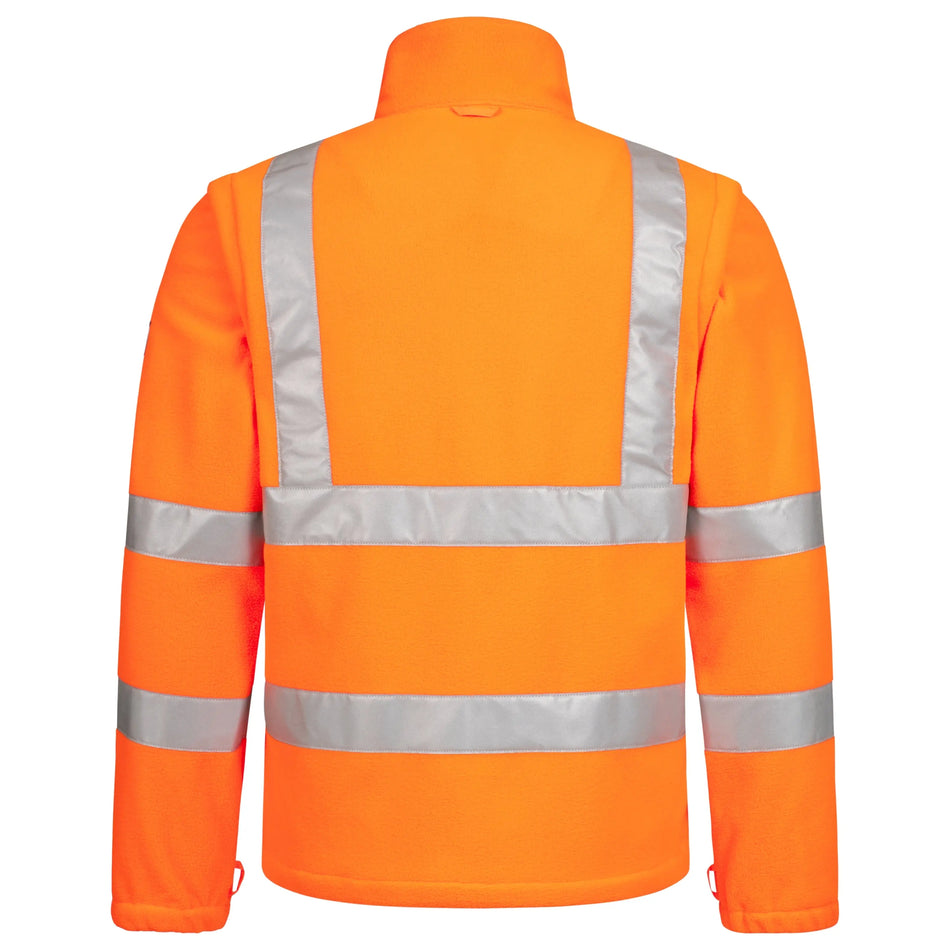 NITRAS MOTION TEX VIZ, Warn-Fleecejacke, neonorange, EN ISO 13688, EN ISO 20471, OEKO-TEX NITRAS