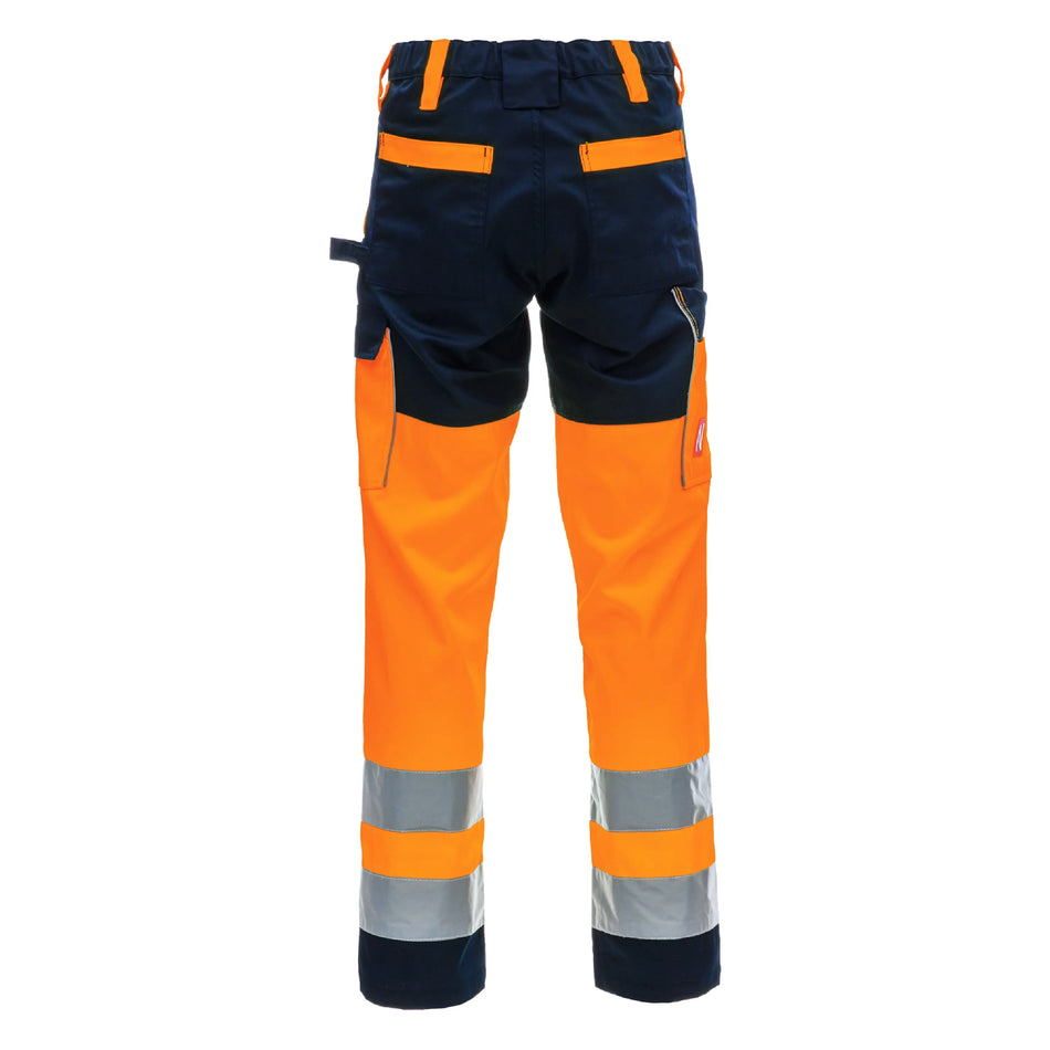 NITRAS MOTION TEX VIZ, Warnschutz - Arbeitshose, lang, EN ISO 13688, EN ISO 20471 NITRAS
