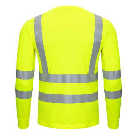 NITRAS MOTION TEX VIZ, Warnschutz-Langarmshirt, EN ISO 13688, EN ISO 20471, EN 13758-2 NITRAS