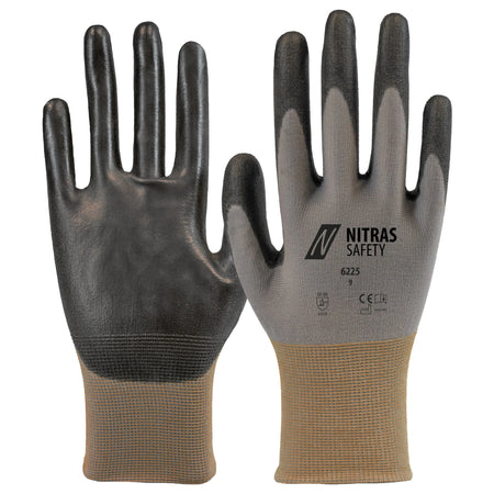 NITRAS Montagehandschuhe, grau / schwarz, EN 388, OEKO-TEX NITRAS
