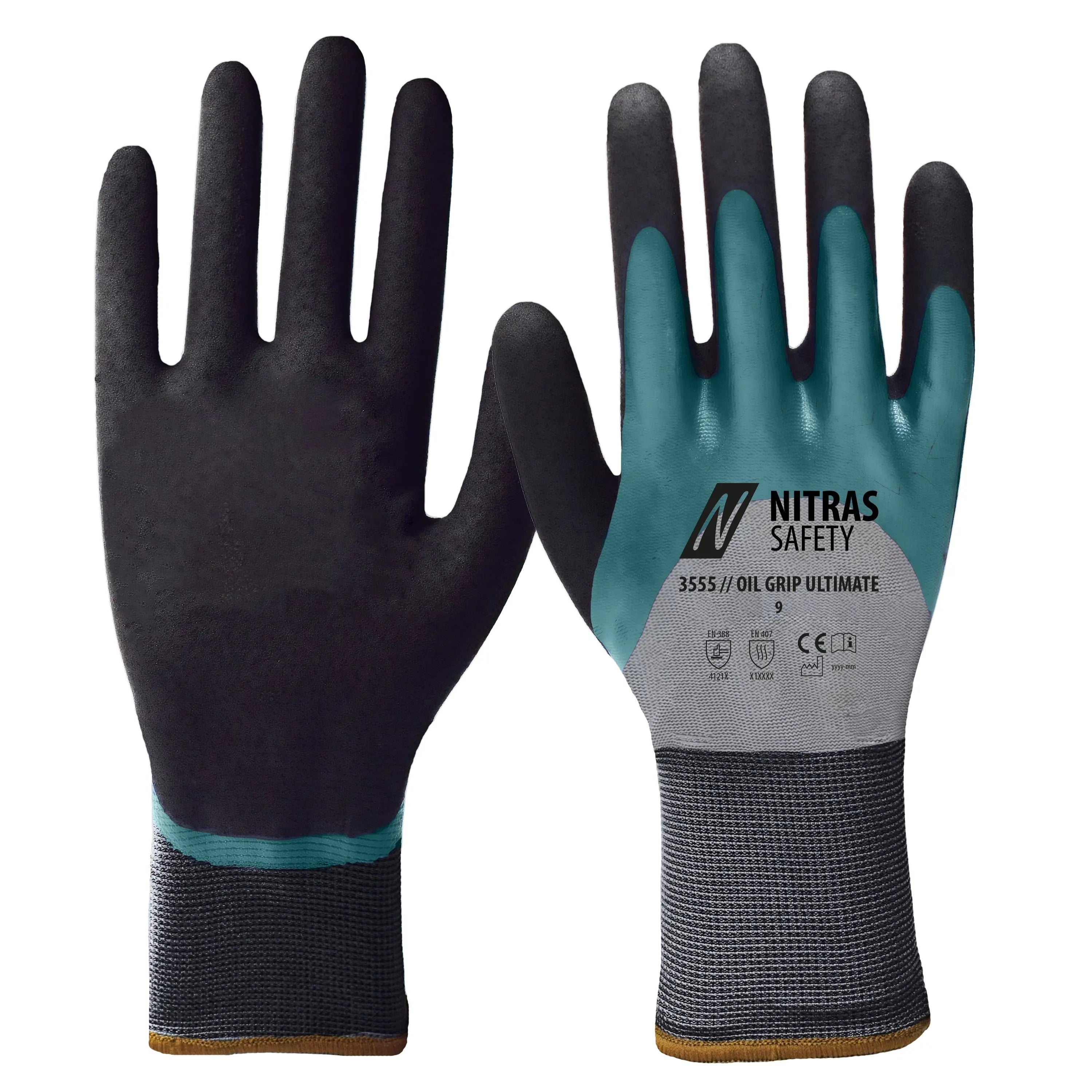 NITRAS OIL GRIP ULTIMATE, Montagehandschuhe, EN 388, EN 407, NITRAS NOW NITRAS