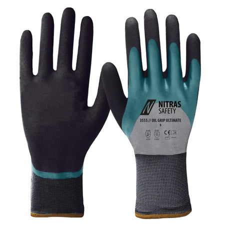 NITRAS OIL GRIP ULTIMATE, Montagehandschuhe, EN 388, EN 407, NITRAS NOW NITRAS