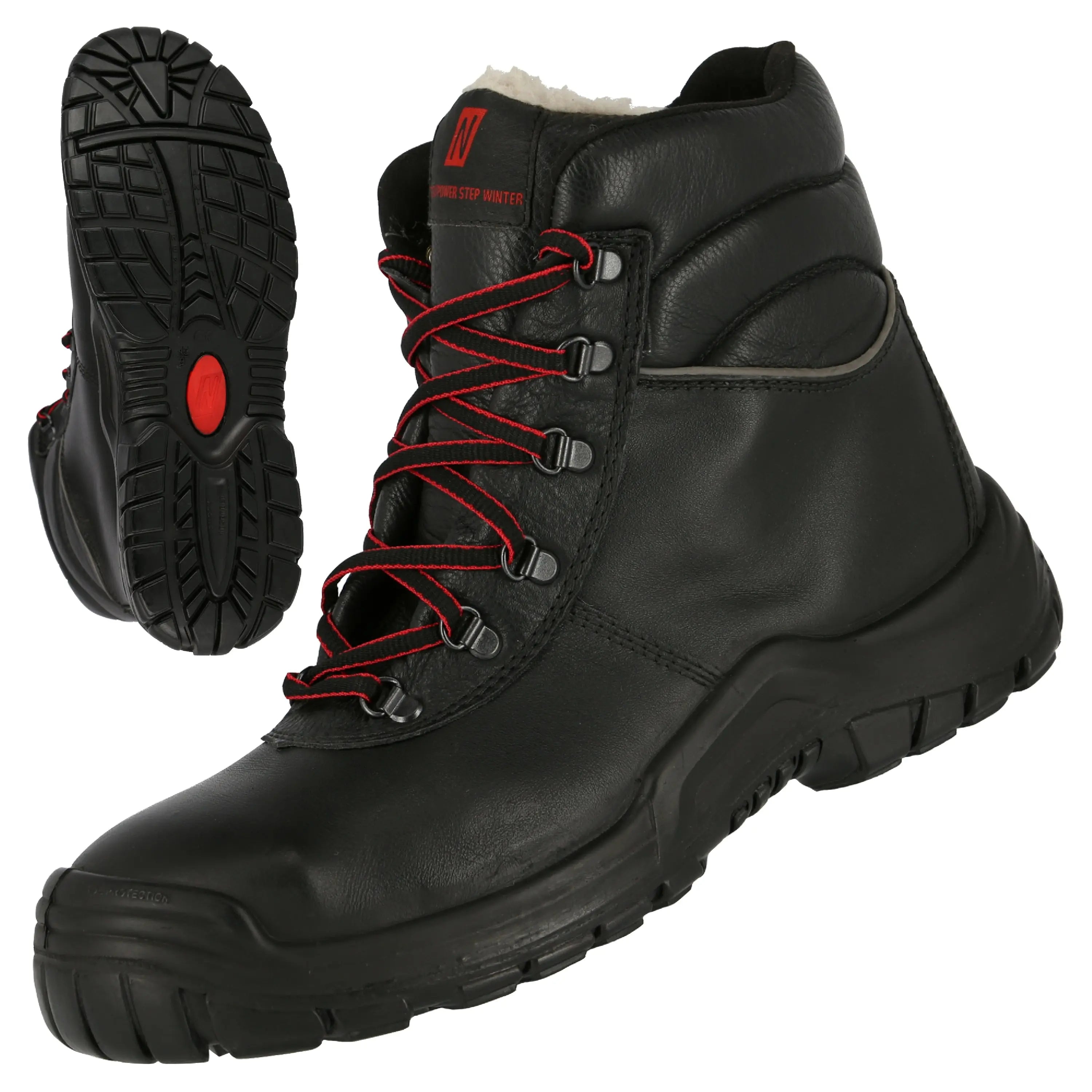 NITRAS POWER STEP MID+, S3 CI HI HRO SRC Sicherheitswinterstiefel, hoch, schwarz, EN ISO 20345, DGUV Regel 112-191 NITRAS