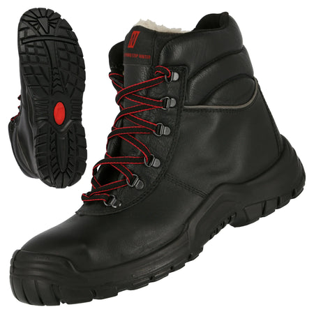 NITRAS POWER STEP MID+, S3 CI HI HRO SRC Sicherheitswinterstiefel, hoch, schwarz, EN ISO 20345, DGUV Regel 112-191 NITRAS