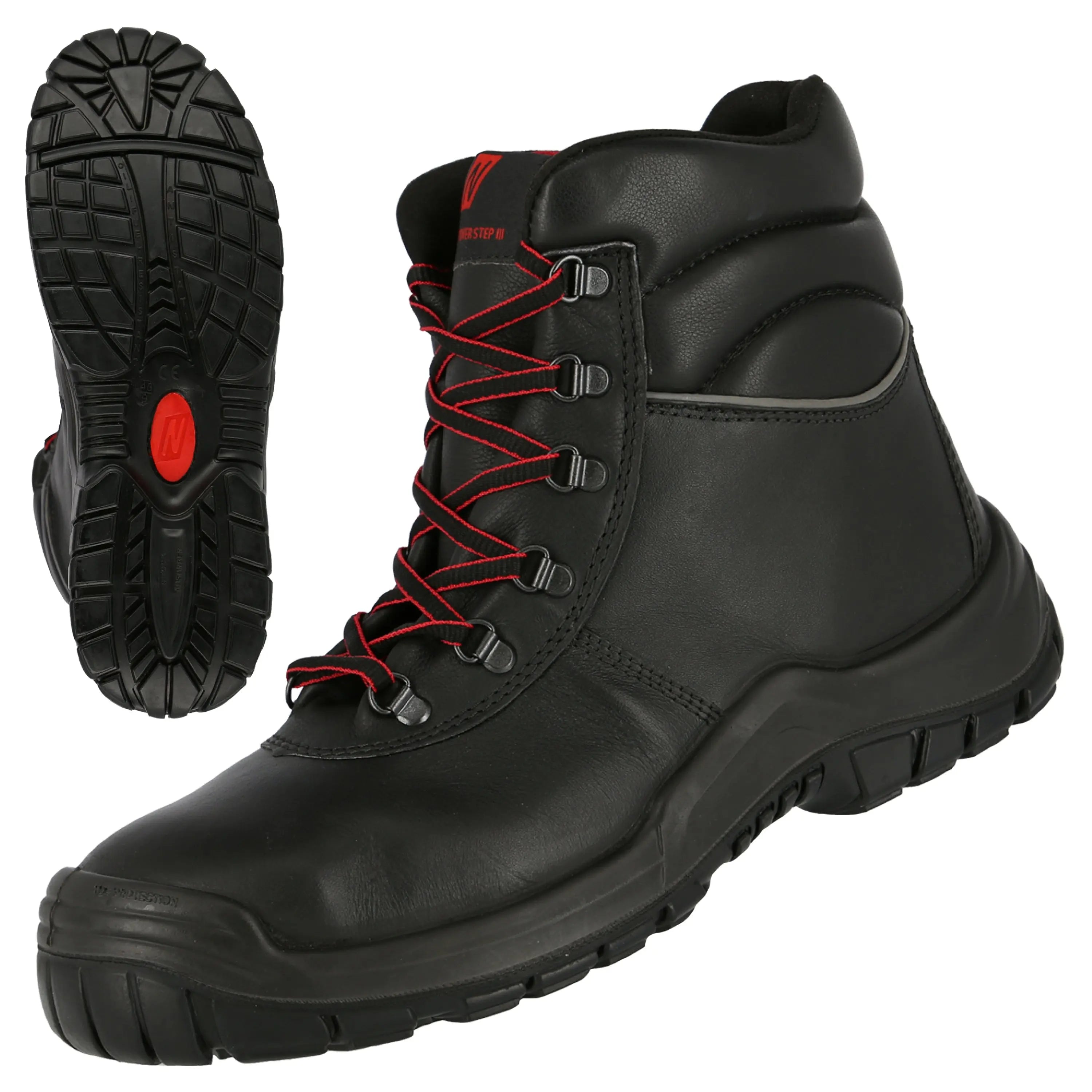 NITRAS POWER STEP MID+, S3 CI HI HRO Sicherheitsstiefel, hoch, schwarz, EN ISO 20345, DGUV Regel 112-191 NITRAS
