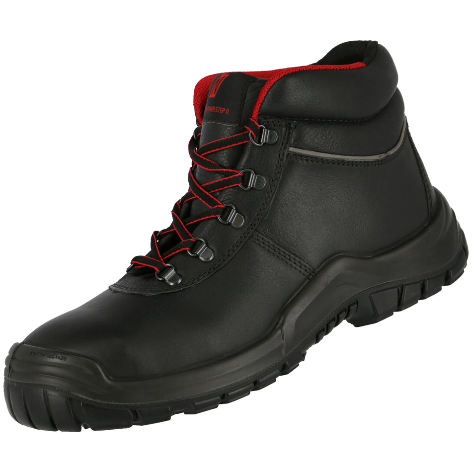 NITRAS POWER STEP MID, S3 HI HRO Sicherheitsstiefel, halbhoch, schwarz, EN ISO 20345, DGUV Regel 112-191 NITRAS