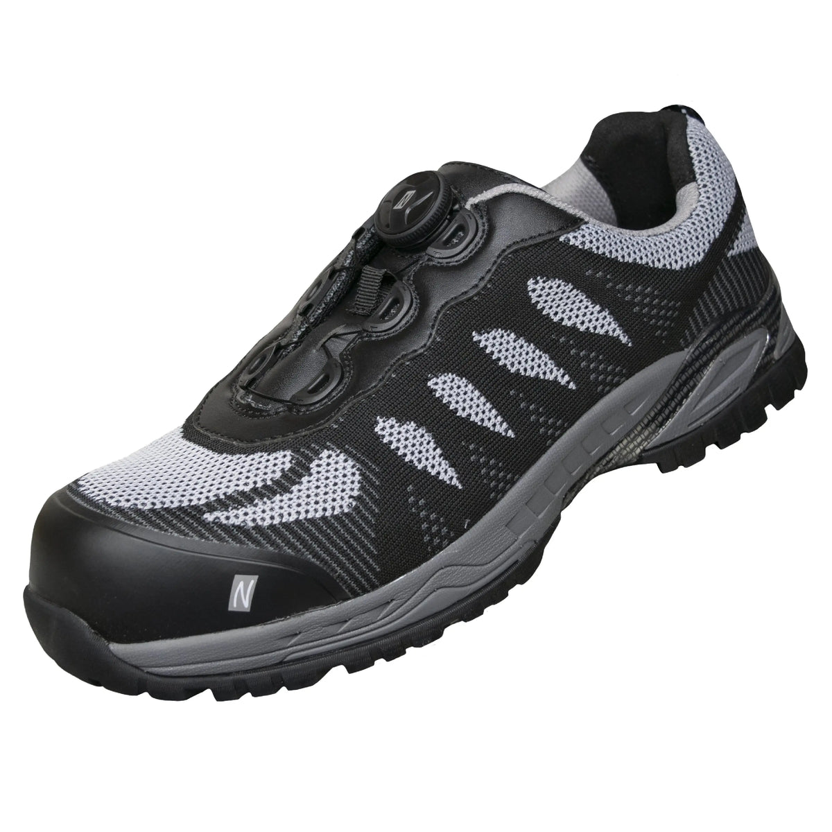 NITRAS PRO STEP FIT, Sicherheitshalbschuhe, schwarz / grau, EN ISO 20345, EN 61340-4-3, DGUV Regel 112-191 NITRAS