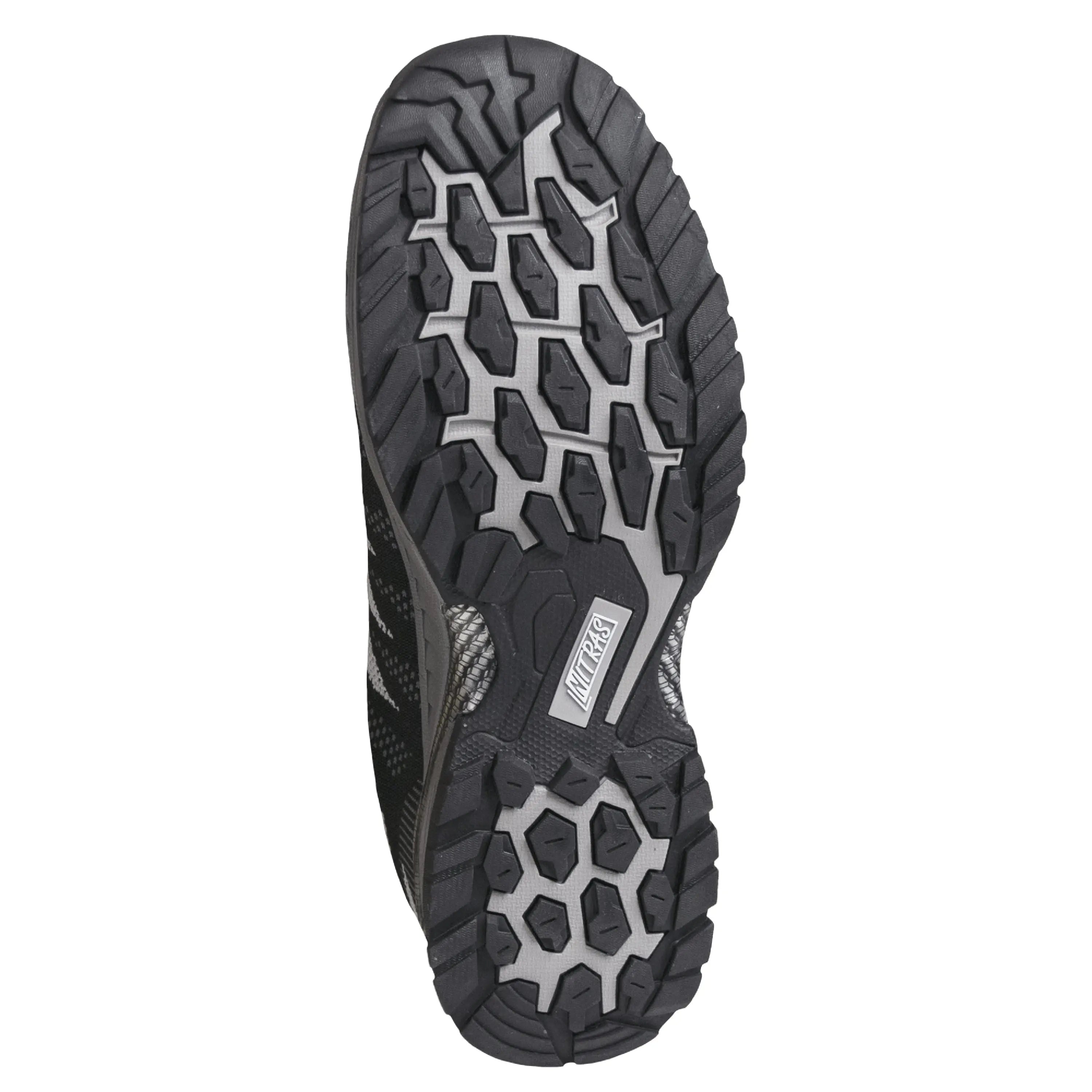 NITRAS PRO STEP FIT, Sicherheitshalbschuhe, schwarz / grau, EN ISO 20345, EN 61340-4-3, DGUV Regel 112-191 NITRAS