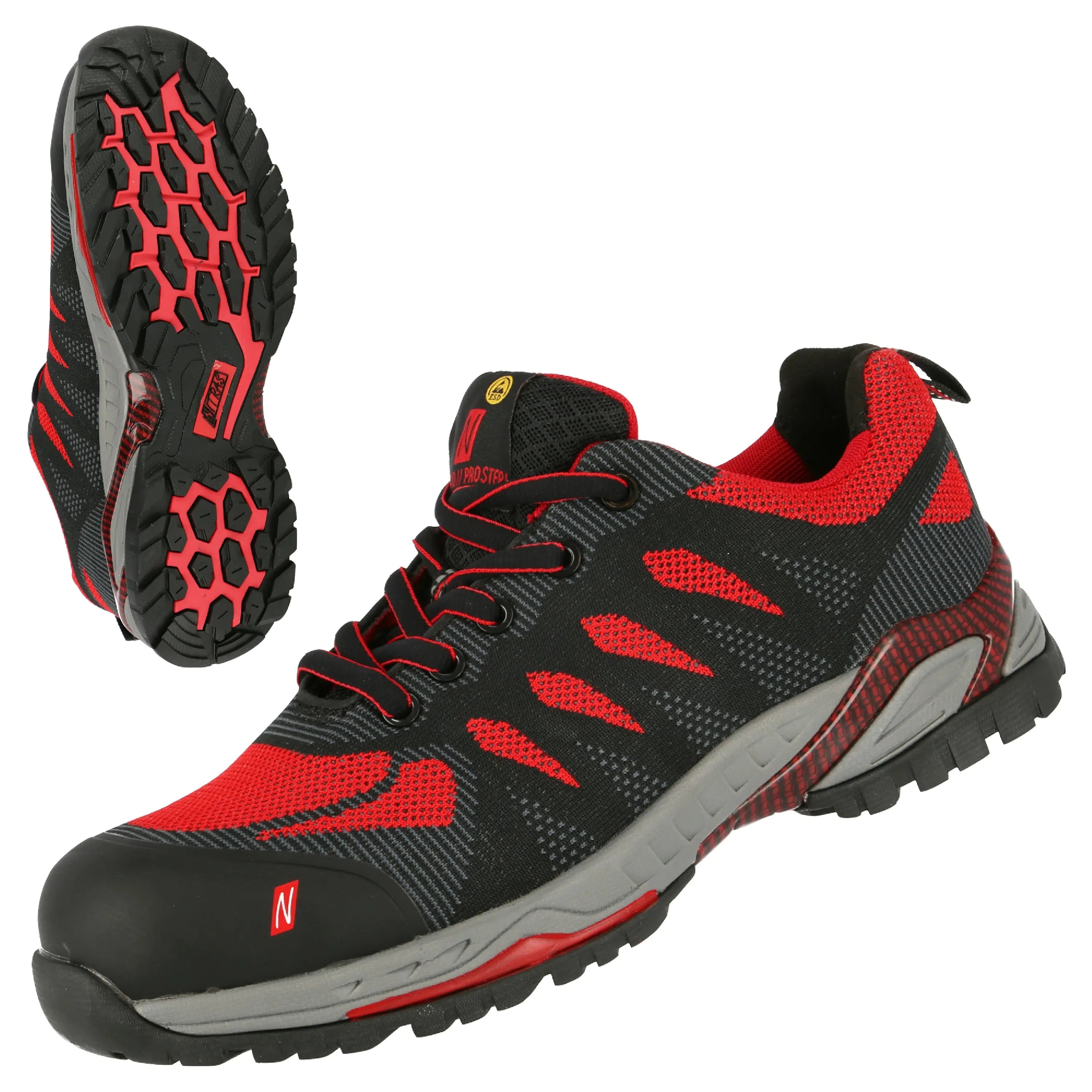 NITRAS PRO STEP, Sicherheitshalbschuhe, EN ISO 20345, EN IEC 61340-4-3 NITRAS