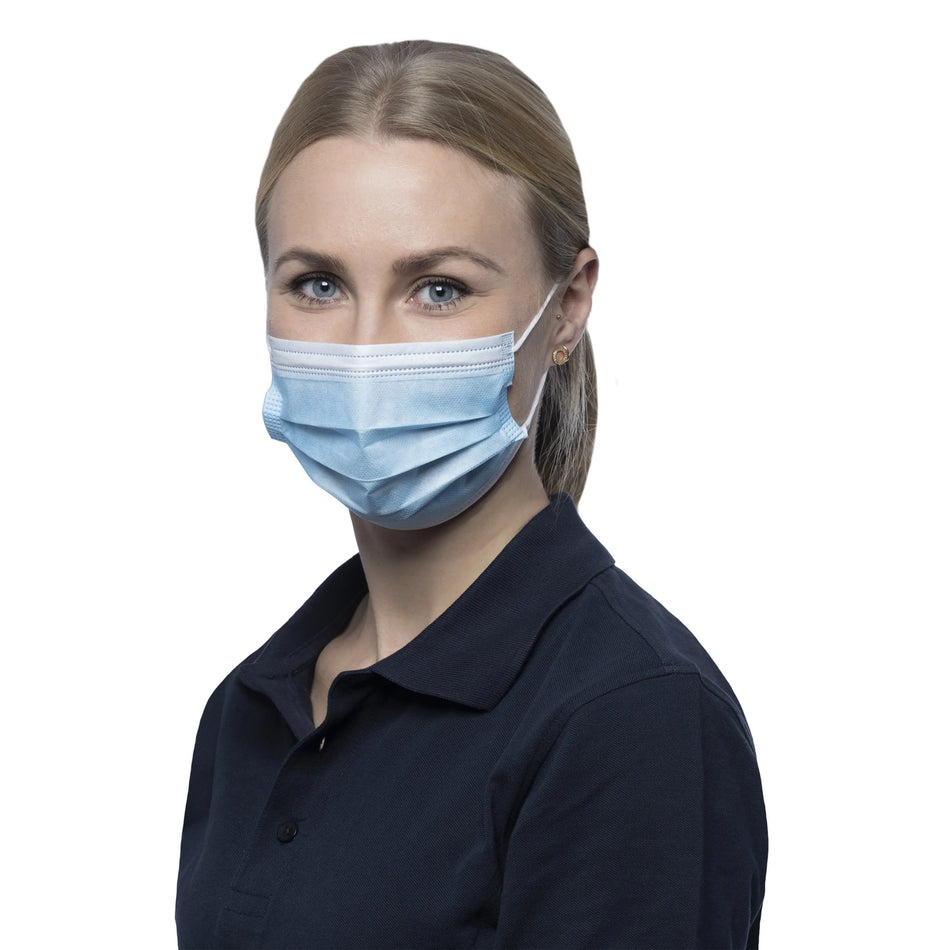 NITRAS PROTECT, Medizinische Gesichtsmaske, blau, Box à 50 Stück NITRAS
