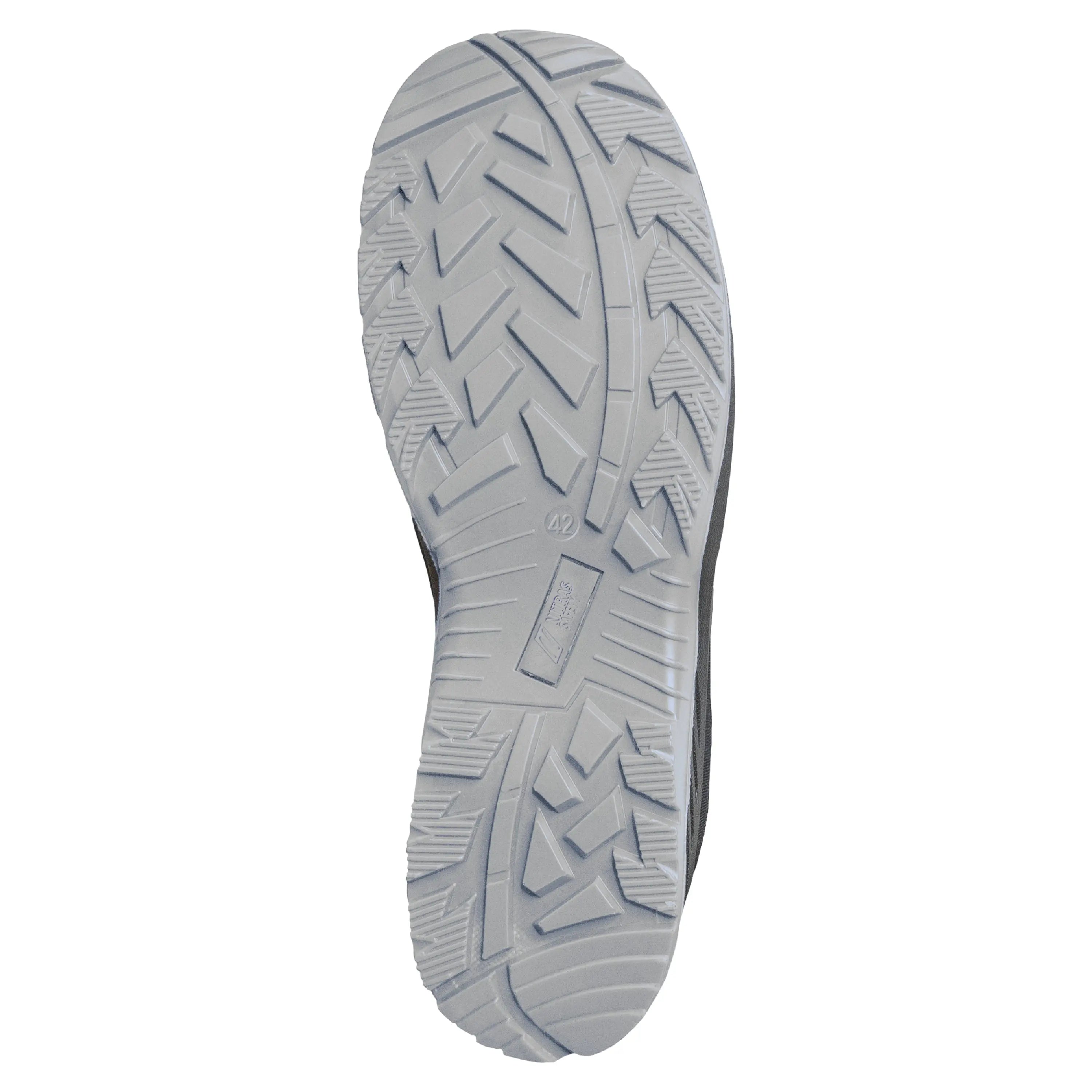 NITRAS SOLID STEP MID, Sicherheitsstiefel, halbhoch, S3S CI FO SR, strapazierfähiges Textil, schwarz, widerstandsfähige PU / PU-Laufsohle, schwarz / grau (Farbcode: 1012), EN ISO 20345, EN IEC 61340-4-3, DGUV Regel 112-191 NITRAS