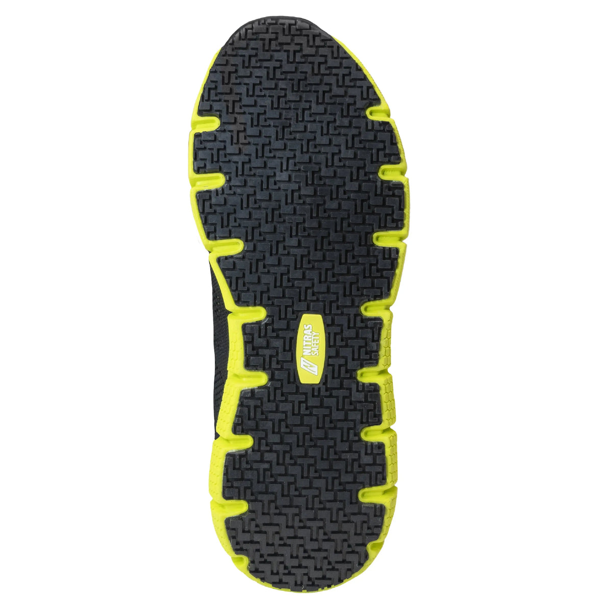 NITRAS SONIC STEP, Sicherheitshalbschuhe, S1P, strapazierfähiges Textil, schwarz / lime, widerstandsfähige EVA / Nitril-Laufsohle, schwarz / lime (Farbcode: 1042), EN ISO 20345, EN IEC 61340-4-3, DGUV Regel 112-191 NITRAS