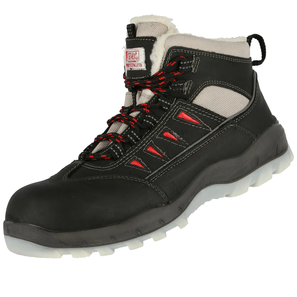 NITRAS SPORT STEP MID W, S3 CI Sicherheitswinterstiefel, halbhoch, schwarz,  EN ISO 20345, DGUV Regel 112-191 NITRAS