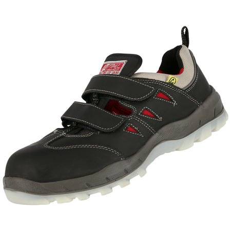 NITRAS SPORT STEP SA, S1P Sicherheitssandalen, schwarz, EN ISO 20345, EN 61340-4-3, DGUV Regel 112-191 NITRAS