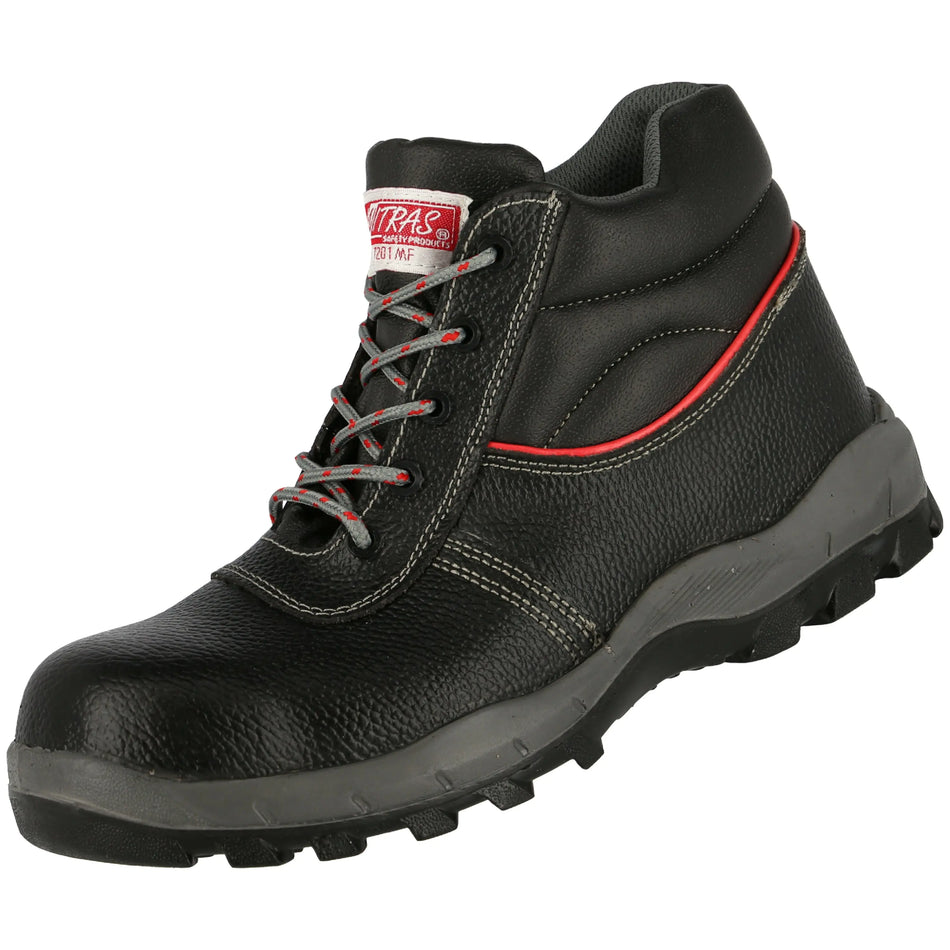 NITRAS STEP MID MF, S3 Sicherheitsstiefel, halbhoch, schwarz, EN ISO 20345, DGUV Regel 112-191 NITRAS