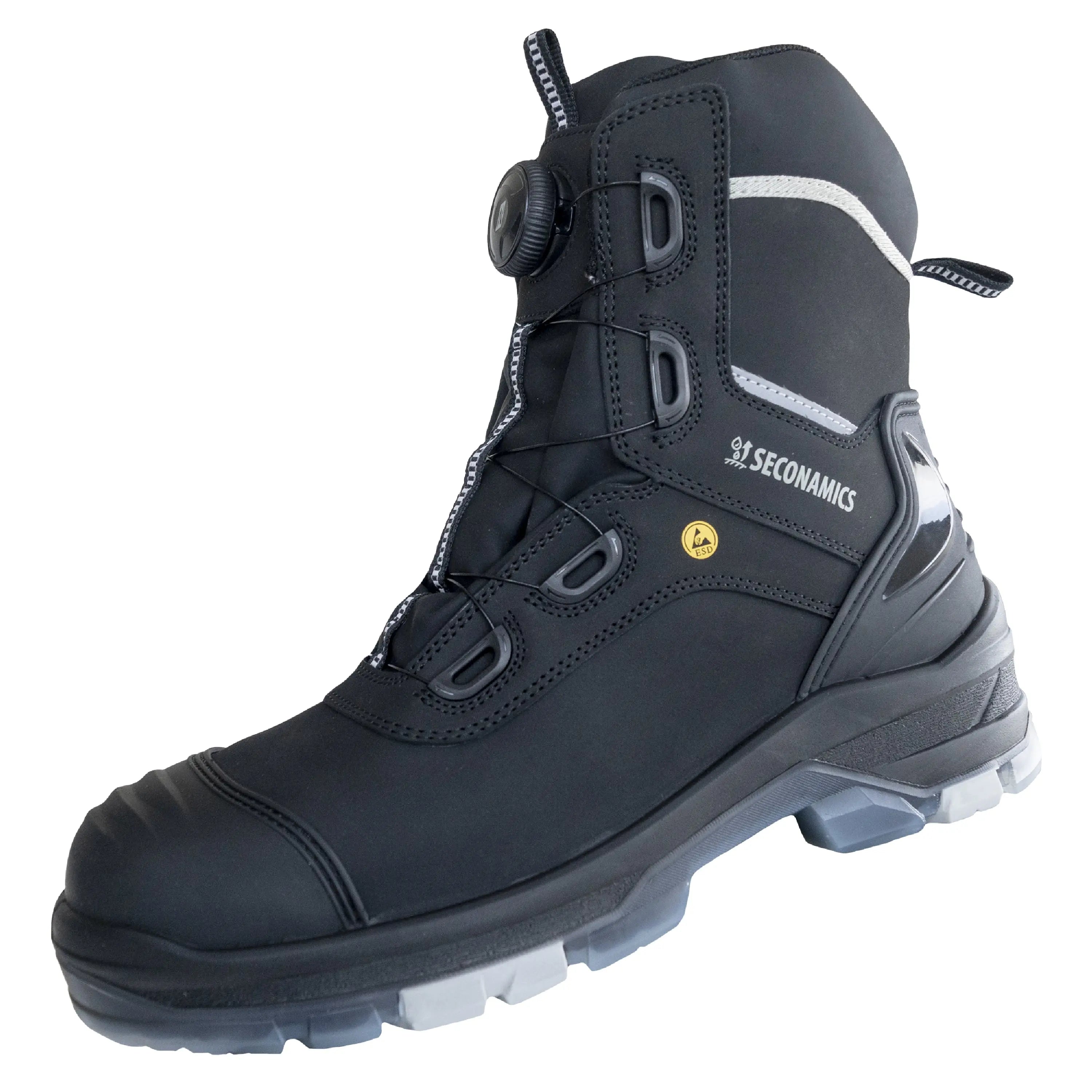 NITRAS ULTIMATE STEP HIGH FIT, S7S CI FO SC SR, Sicherheitsstiefel, hoch, schwarz, EN ISO 20345, EN IEC 61340-4-3, DGUV Regel 112-191 NITRAS