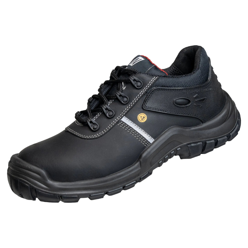 NITRAS UTILITY STEP, S3L CI FO SR Sicherheitshalbschuhe, schwarz, EN ISO 20345, EN IEC 61340-4-3, DGUV Regel 112-191 NITRAS