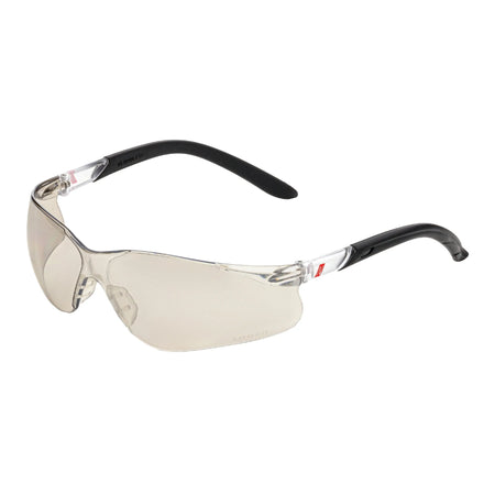 NITRAS VISION PROTECT, Schutzbrille, beige / schwarz, silber verspiegelt,  EN 166 NITRAS