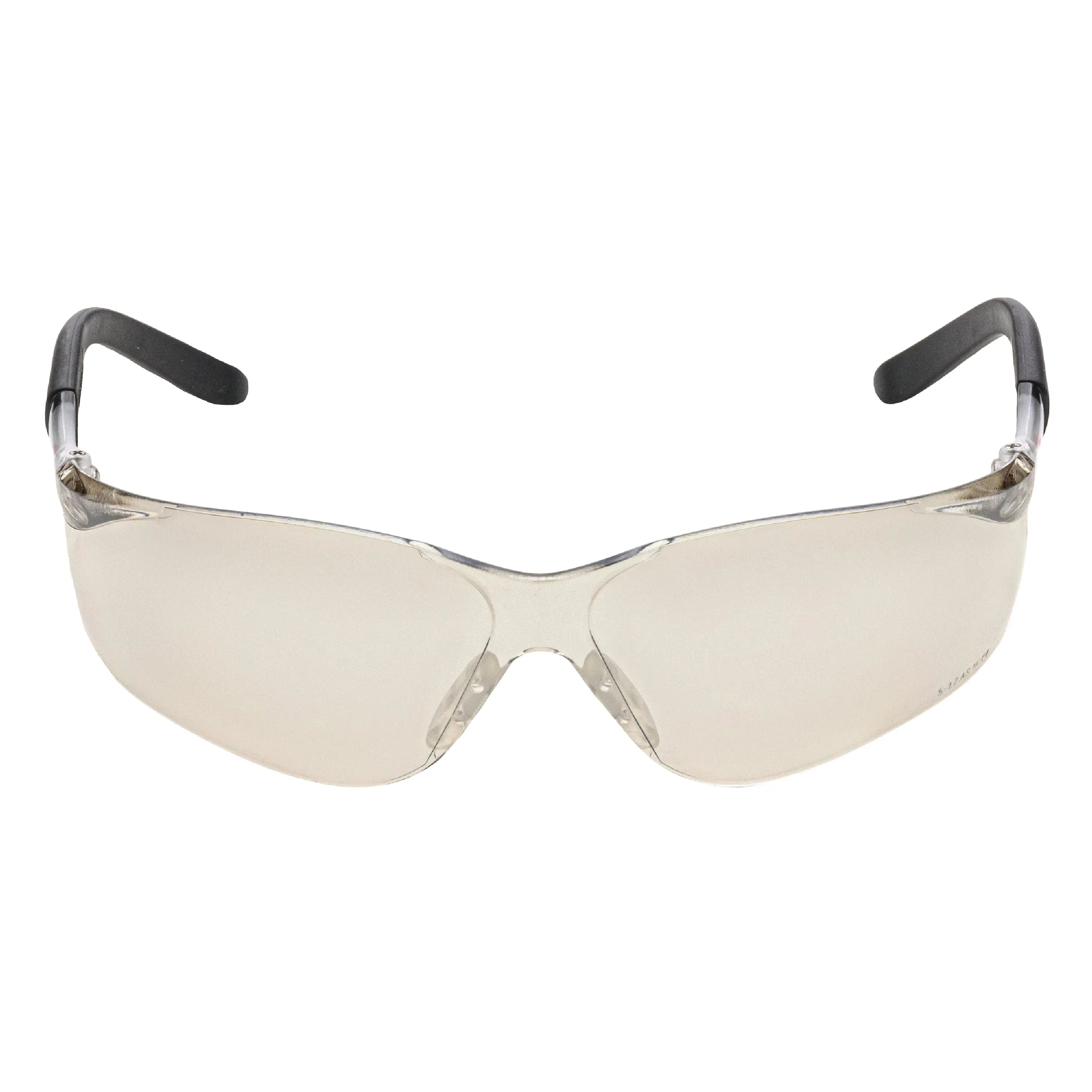 NITRAS VISION PROTECT, Schutzbrille, beige / schwarz, silber verspiegelt,  EN 166 NITRAS