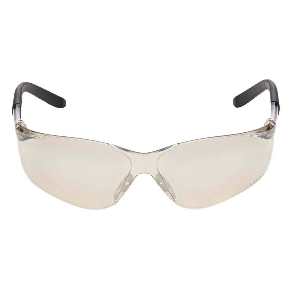 NITRAS VISION PROTECT, Schutzbrille, beige / schwarz, silber verspiegelt,  EN 166 NITRAS