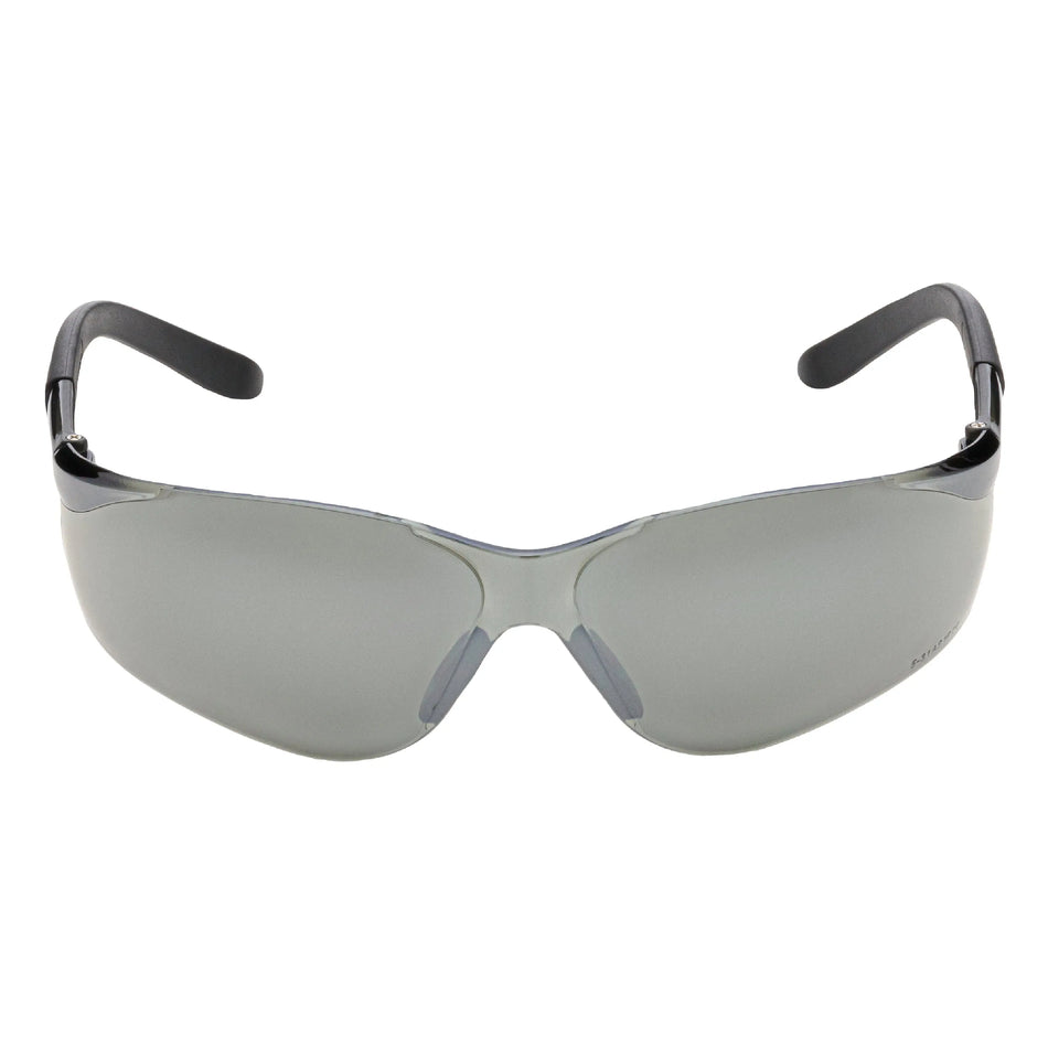 NITRAS VISION PROTECT, Schutzbrille, schwarz / schwarz, silber verspiegelt, EN 166 NITRAS