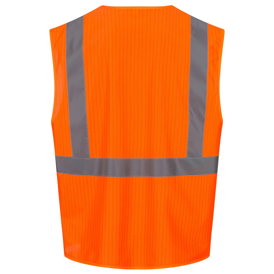 NITRAS Warn-Weste, neonorange, EN ISO 13688, EN ISO 20471, EN 1149 NITRAS