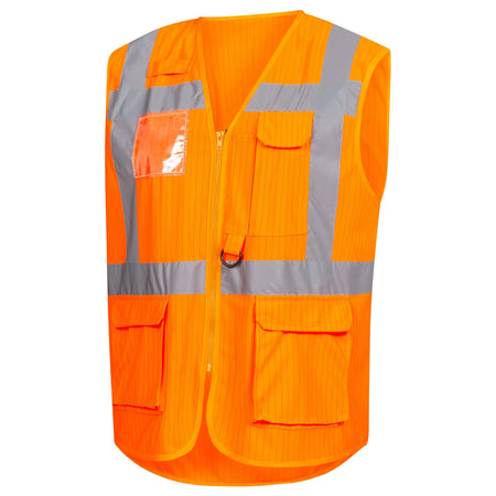 NITRAS Warnschutz-Weste, neonorange (Farbcode: 4100), EN ISO 13688, EN ISO 20471, EN 1149 NITRAS