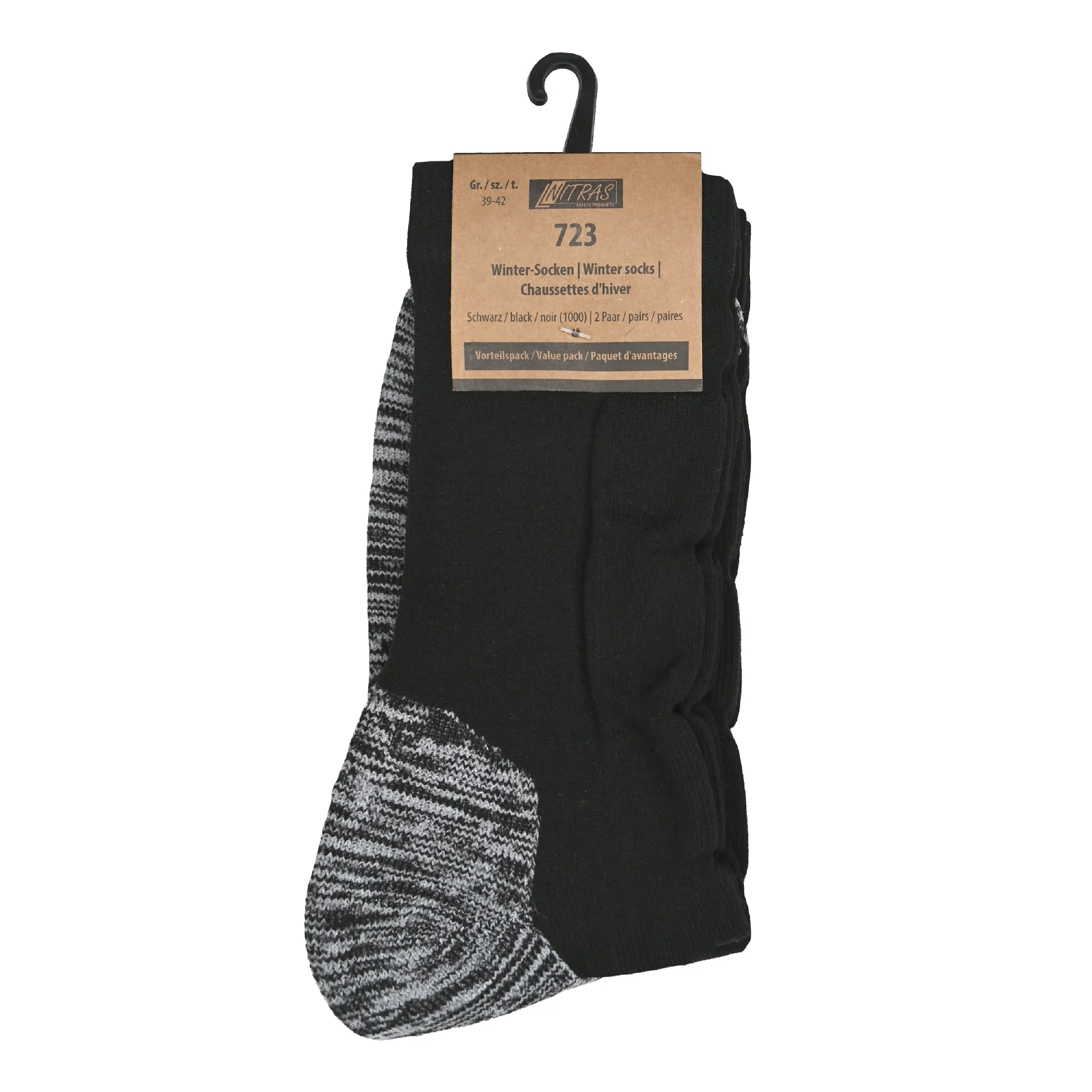 NITRAS Winter-Socken, schwarz, OEKO-TEX NITRAS