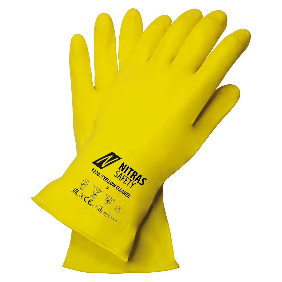 NITRAS YELLOW CLEANER, Chemikalienschutzhandschuhe, gelb, EN 388, EN ISO 374 NITRAS