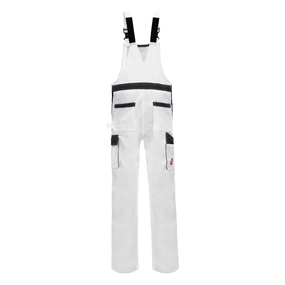 NNITRAS MOTION TEX LIGHT, Latzhose, weiß / grau, OEKO-TEX NITRAS