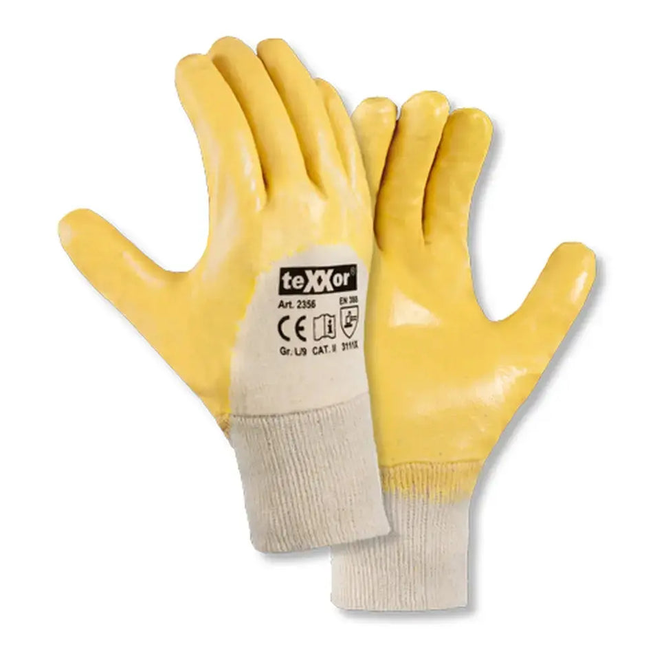 teXXor® Rindkernspaltleder-Handschuh EIFEL gelb/blau 11039 Gr.9 teXXor® Rindkernspaltleder-Handschuh EIFEL gelb/blau 11039 Gr.9