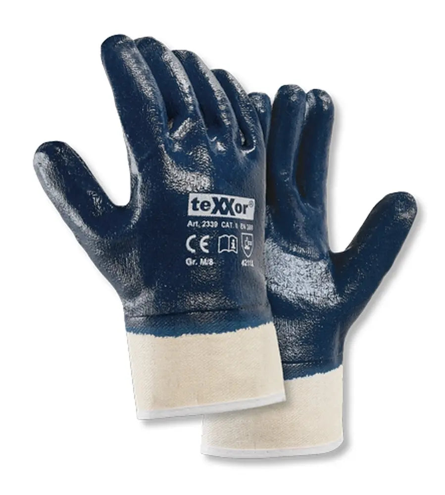 Nitril Handschuhe STULPE vollbeschichtet texxor 2339 - Workschutz.de