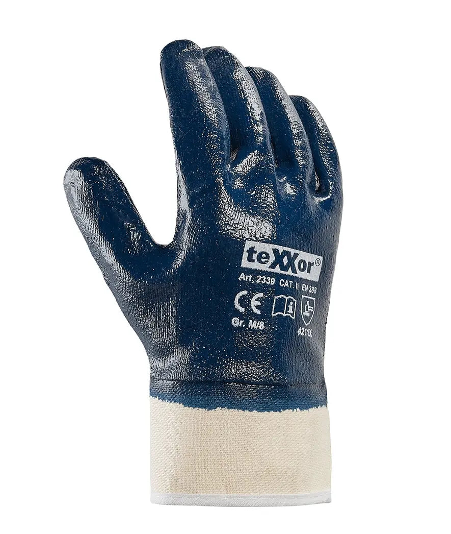 Nitril Handschuhe STULPE vollbeschichtet texxor 2339 - Workschutz.de