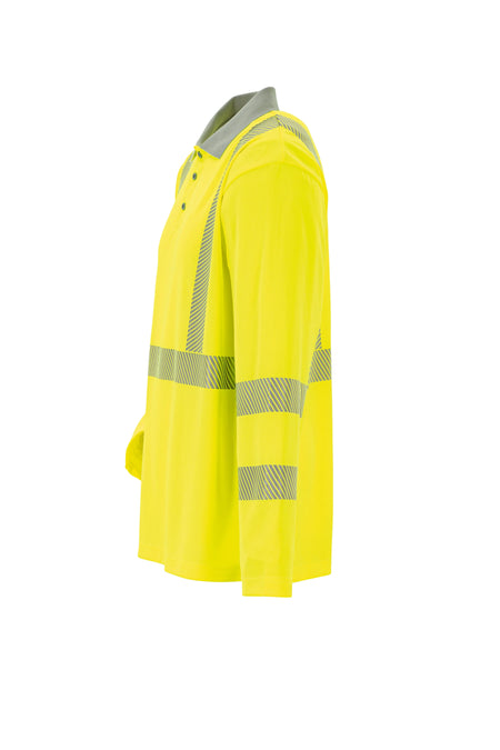 Poloshirt langarm - Unisex - Planam - gelb Planam